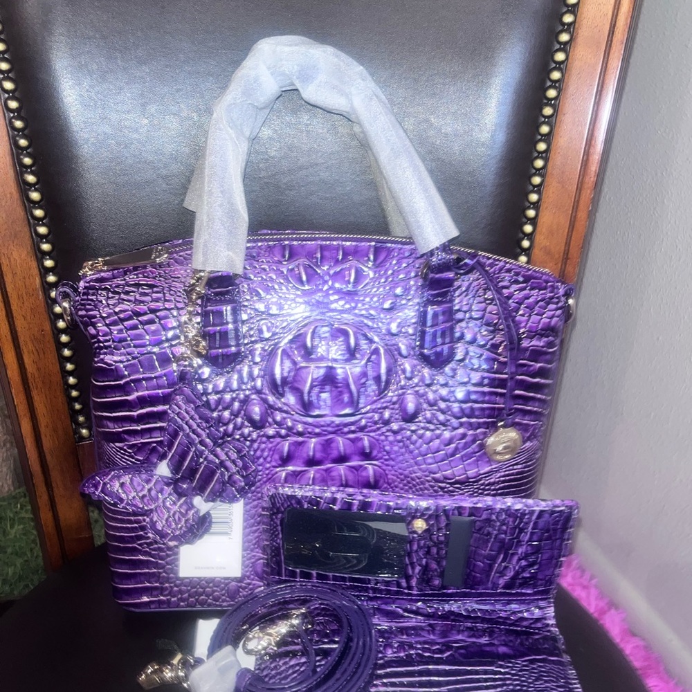 Brahmin Duxbury Ultraviolet Set & Butterfly Tassel